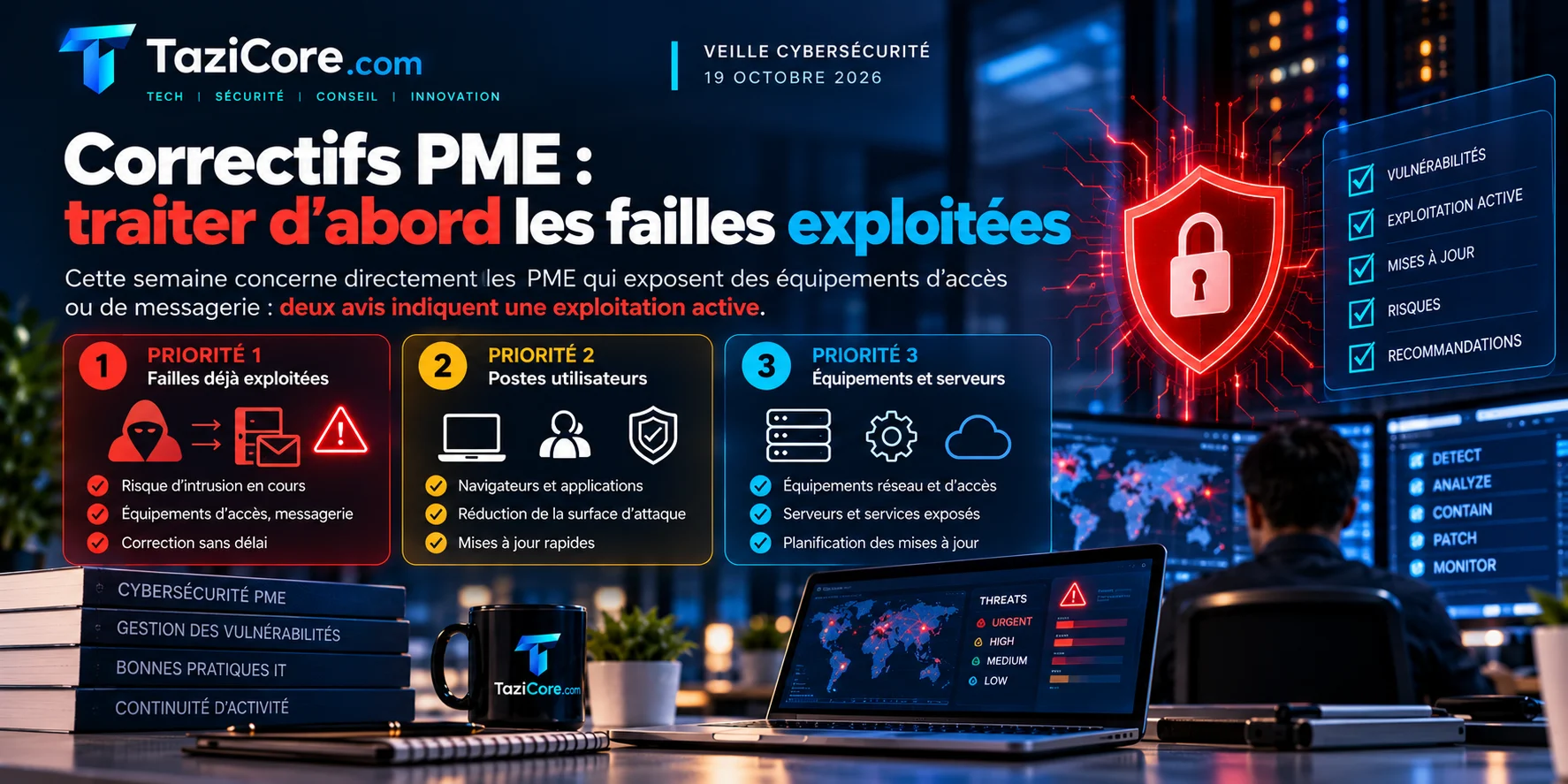 Correctifs PME : traiter d’abord les failles exploitées