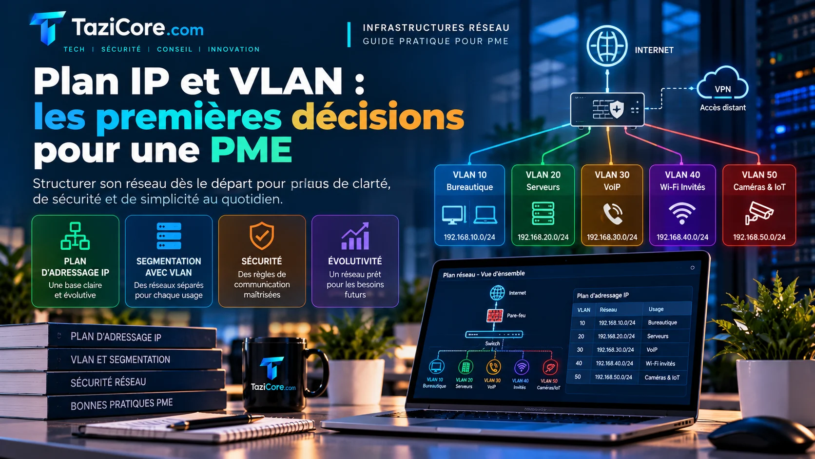 Plan IP et VLAN : les premières décisions pour une PME